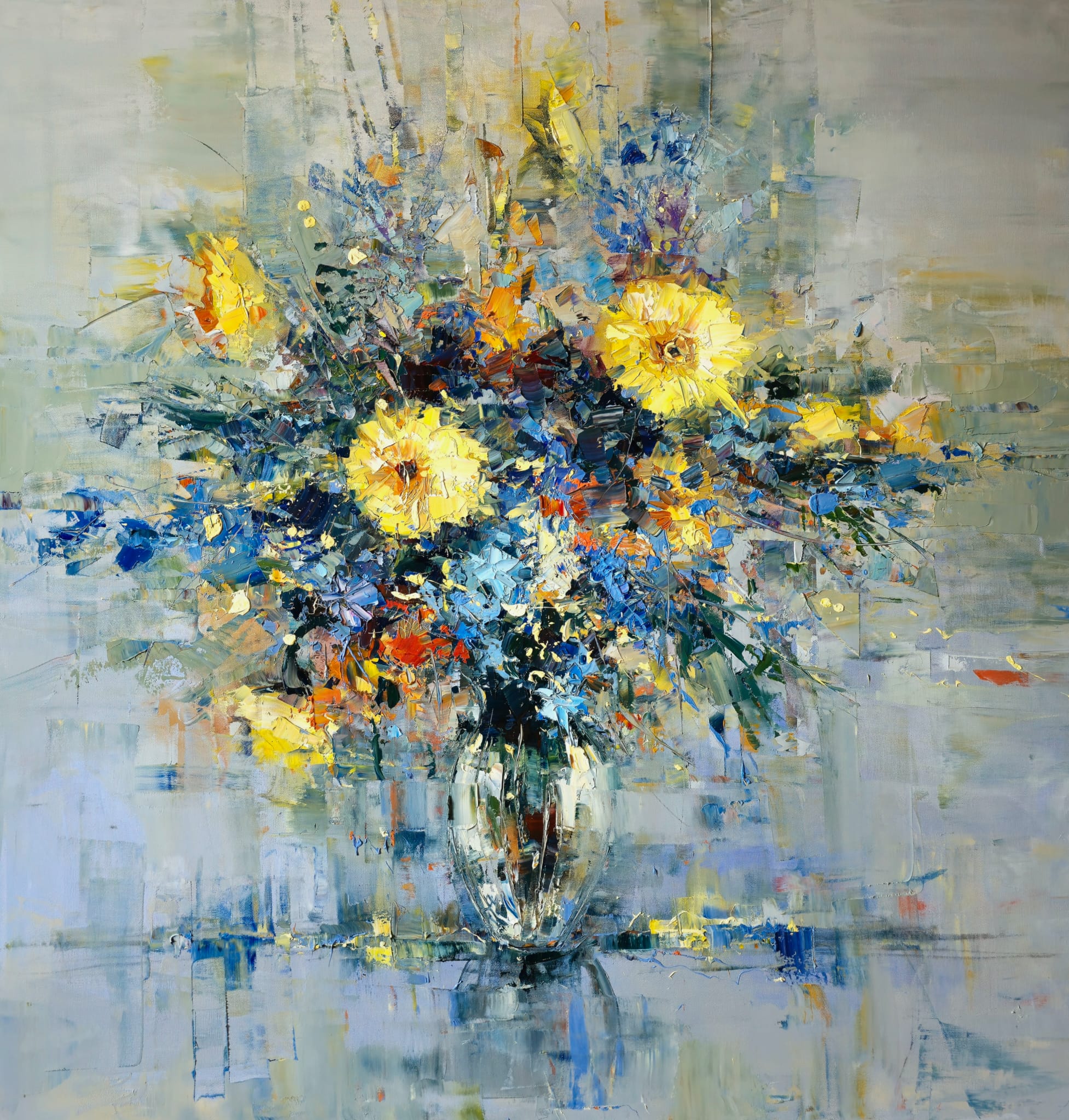 Composition in Golden Bloom
